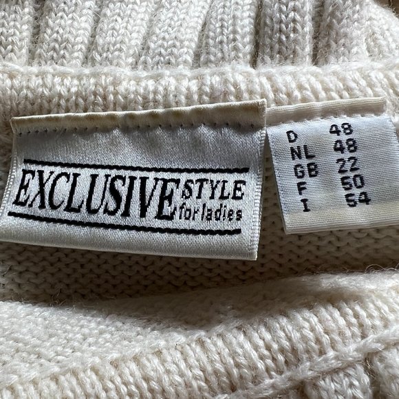 VTG📌Exclusive Style for Ladies European Wool Sweater w/Shawl Collar - Pearls - Picture 11 of 15